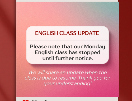 📢 English Class Update